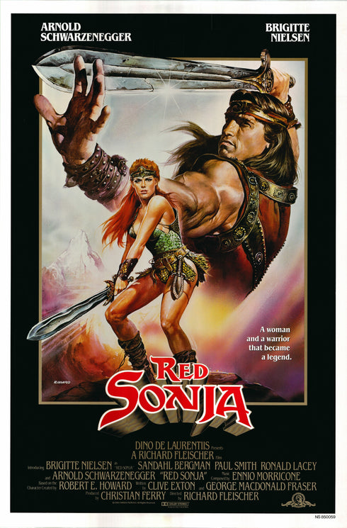 red sonja 1985 one sheet poster rolled